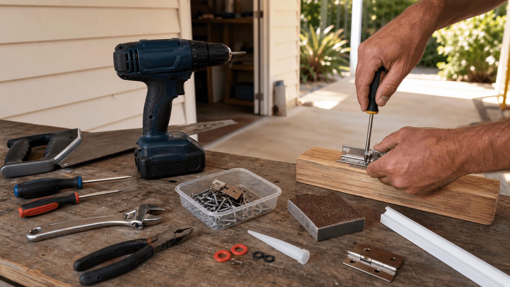 Tools prepared for Townsville installation and property service work